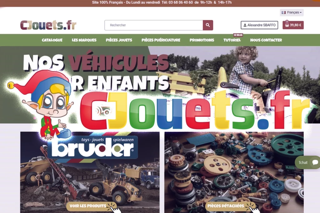 Apperçu site CJouets